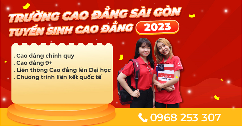 Trường Cao đẳng Sài Gòn mở đợt xét tuyển năm 2023