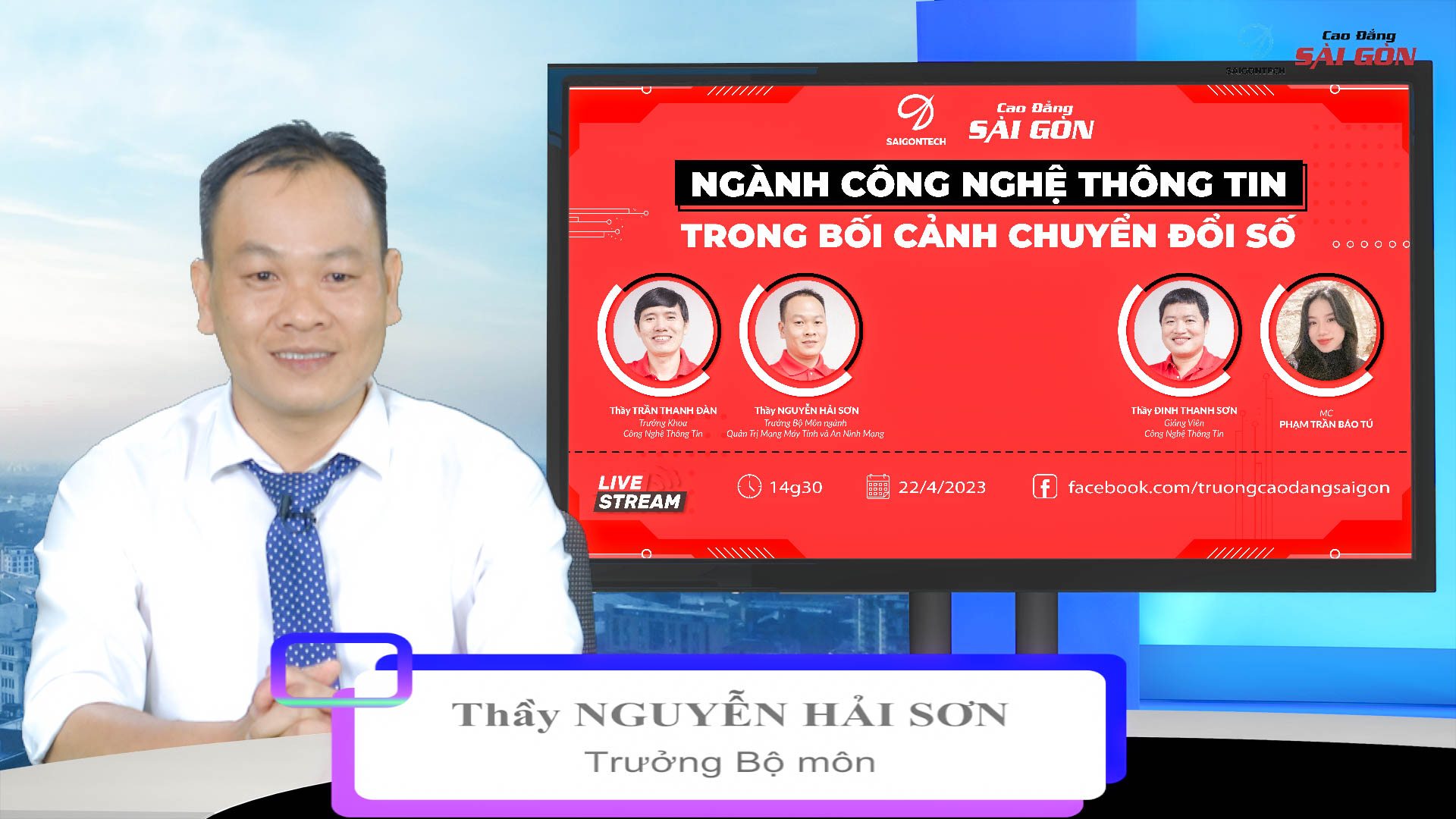 Thầy Nguyễn Hải Sơn, Trưởng bộ môn Ngành Quản trị mạng máy tính và An ninh mạng Thầy Nguyễn Hải Sơn, Trưởng bộ môn Ngành Quản trị mạng máy tính và An ninh mạng