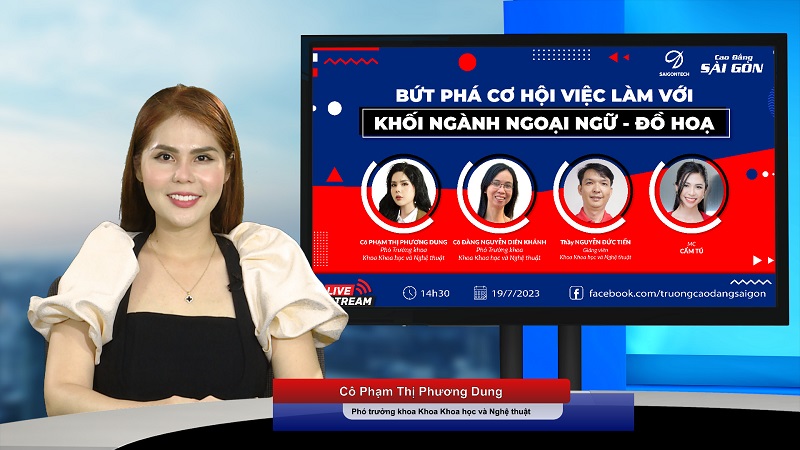 Livestream tư vấn 2023: ‘Bức phá cơ hội việc làm với khối ngành Ngoại Ngữ – Đồ Họa”