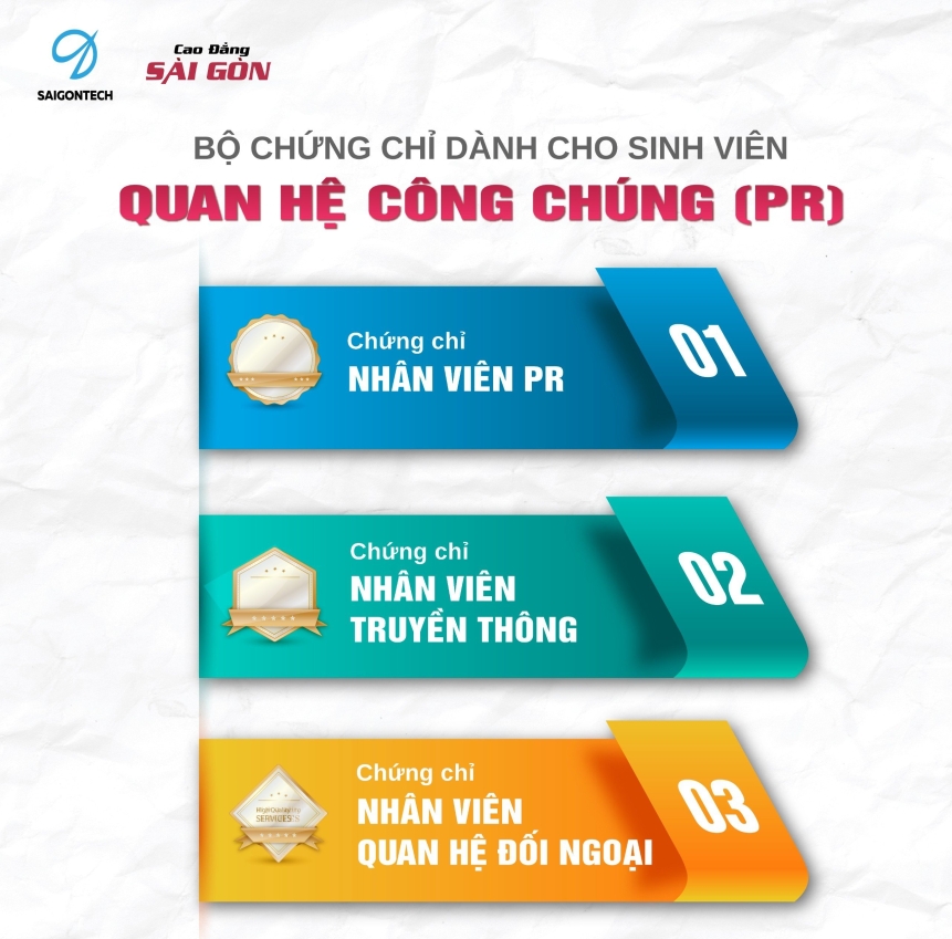 chứng chỉ dành cho sinh viên ngành quan hệ công chúng